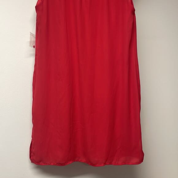 NWT Bisou Bisou Red Sleeveless Dress Size 14 - Picture 7 of 7